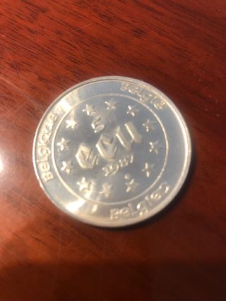 Moneda Bélgica 1987 Carlos Magno
