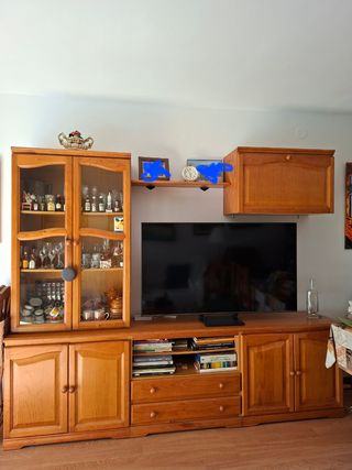 Mueble TV provenzal madera