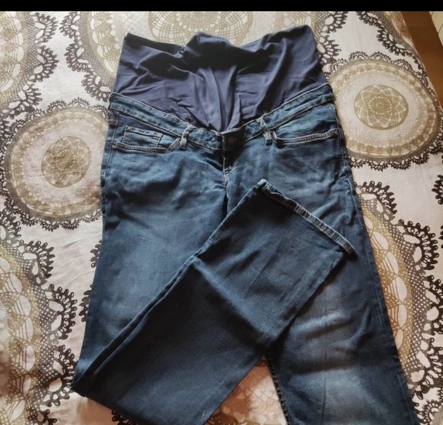 Pantalones premamá - negros y azules