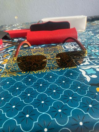 Gafas Cartier - Marrón Dorado