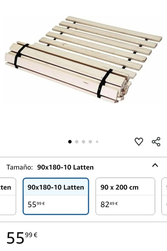 Laminas somier 90x180