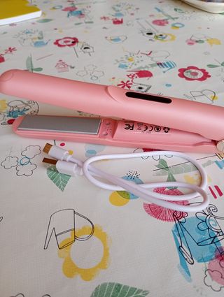 Mini Plancha Pelo Rosa - Portátil
