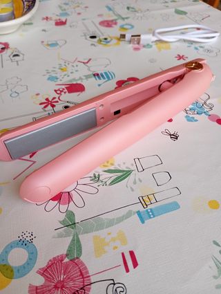 Mini Plancha Pelo Rosa - Portátil