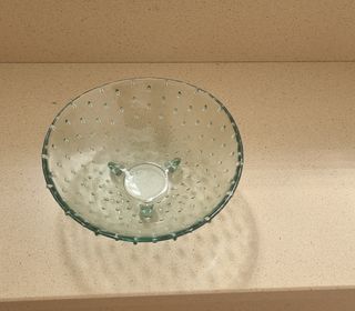 Sopera,panera y bol de cristal