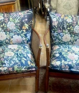 Sillones Rattan Estilo Colonial