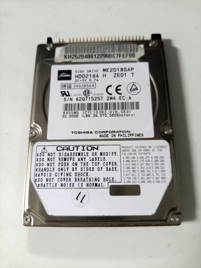 HDD Toshiba 20GB