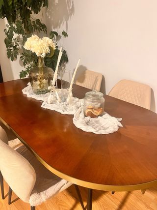 Mesa comedor Maison du Monde ovalada