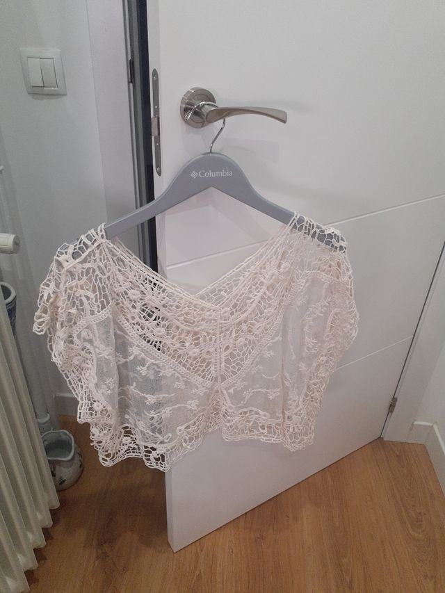 Bluson transparente blanca mujer