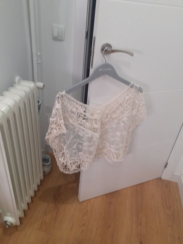 Bluson transparente blanca mujer