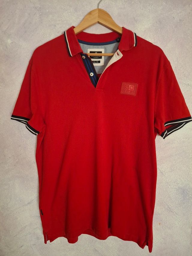 Polo Studio Classics rojo - Talla L