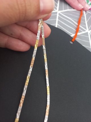 Collar y pulsera plata-oro