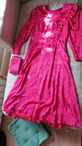 Vestido fiesta rosa El Corte Inglés