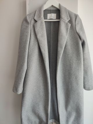 Abrigo gris Stradivarius - Talla S