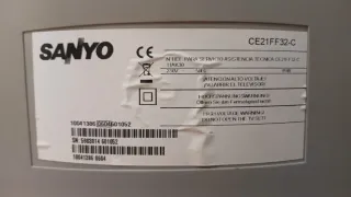 TV SANYO CRT - Gris plata