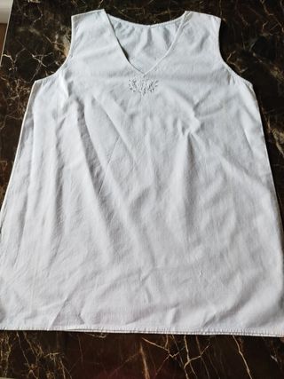 Camicia notte vintage bianca