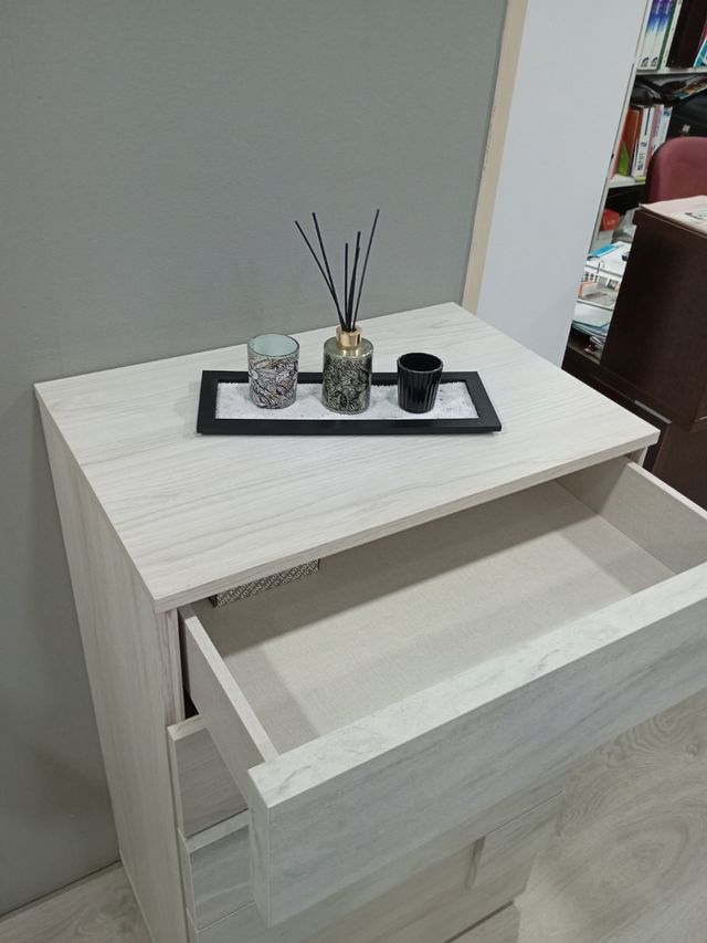 Cabecero cama LED - 2 mesitas y sinfonier