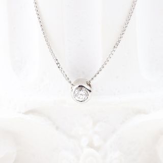 Gargantilla oro blanco diamante