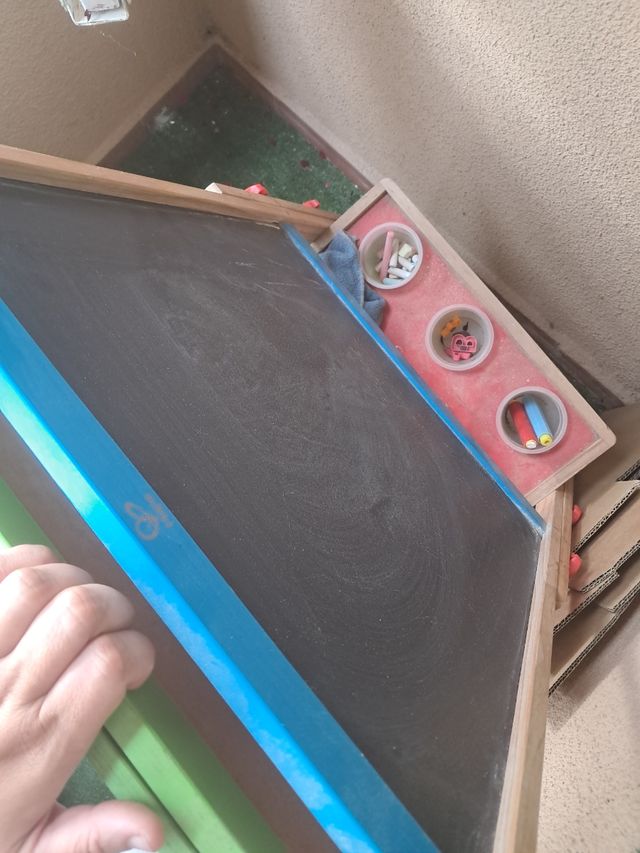 Pizarra magnética + tiza