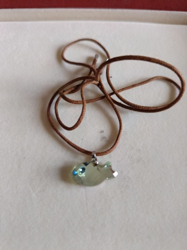 Colgante Swarovski pez verde