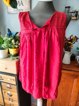 Blusón rojo - Talla única