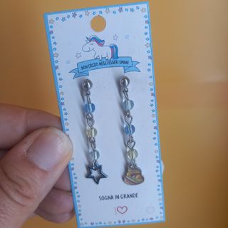 Set Collana e orecchini unicorno