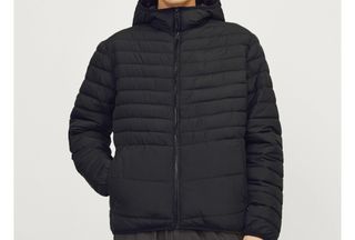 Chaqueta acolchada negra hombre