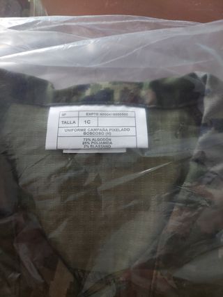 Uniforme camuflaje montaña