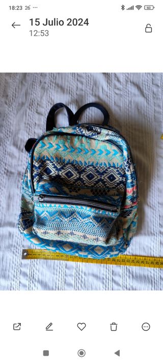 Mochila pequeña multicolor