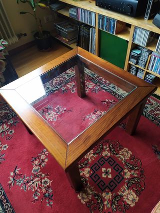 Mesa baja centro salón 70x70