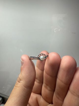 Anillo Ariel plata perla