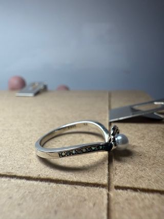 Anillo Ariel plata perla