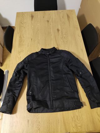 Chaqueta moto verano Moore (LEM) negra talla M
