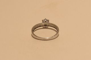 SORTIJA DE ORO BLANCO 18K/ 1.9Gr