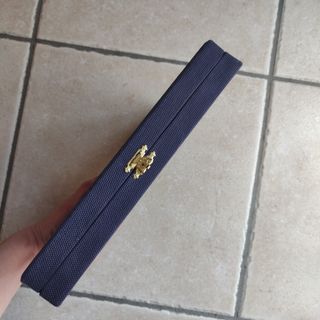 Scatola in tessuto blu in tela