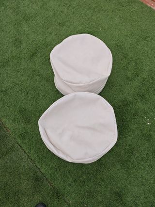 Offerta! 2x1 Pouf bianchi di lusso per il tuo giardino