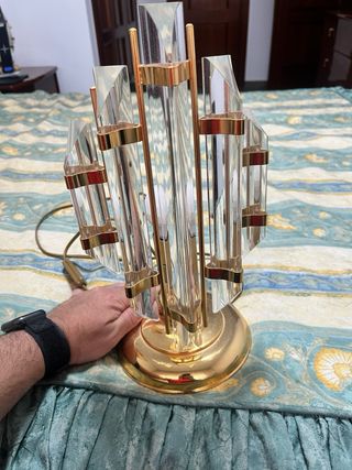 Lamparas dormitorio matrimonio doradas