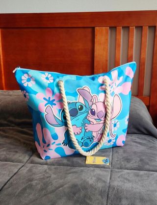 Bolsa playa Stitch.
