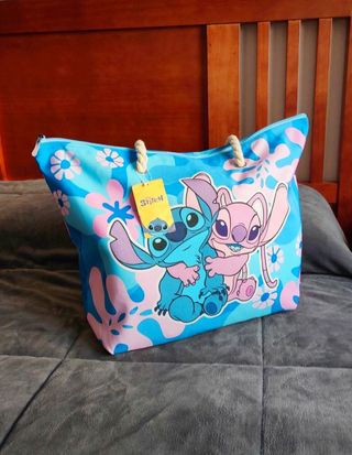 Bolsa playa Stitch.