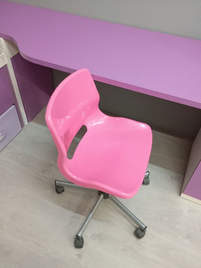 Silla escritorio juvenil rosa