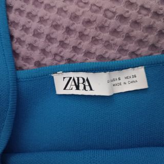 Top Zara azul talla S, puesto una vez