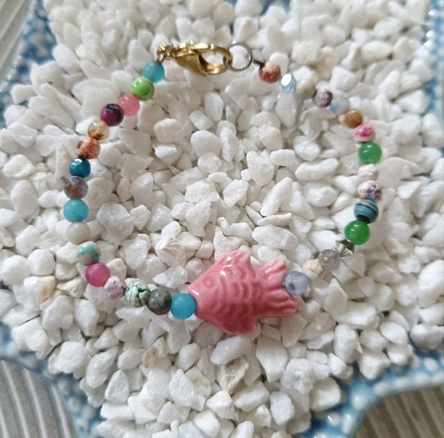 Pulsera piedras naturales multicolor