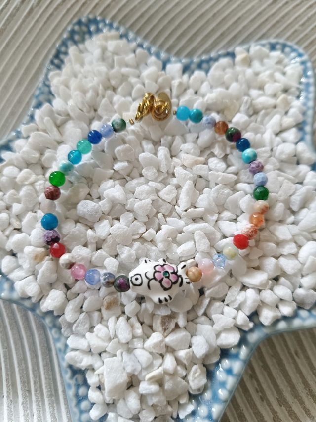 Pulsera piedras naturales multicolor