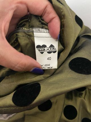 Vestido polka dots palabra de honor