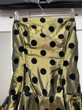 Vestido polka dots palabra de honor