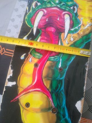 Skate antiguo c/ serpiente