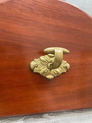 Perchero madera vintage 3 ganchos