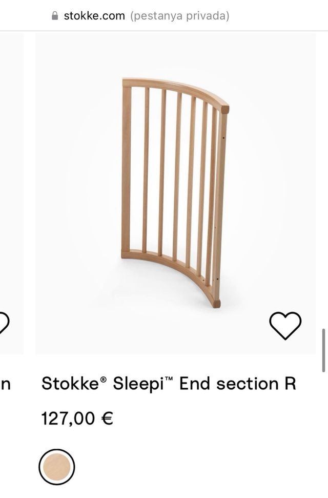 Piezas Cuna Stokke Sleepi - End section ampliació
