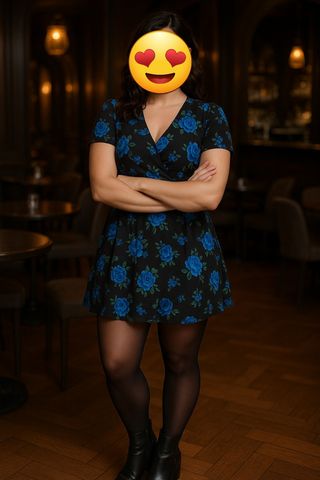 Vestido romántico estampado