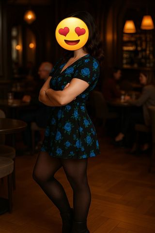 Vestido romántico estampado