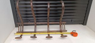 Percheros antiguos de madera 2uds